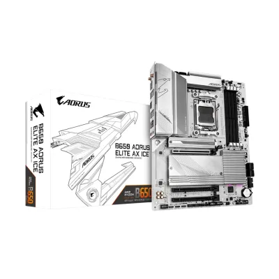 全白 GIGABYTE 技嘉 B650 AORUS ELITE AX ICE ATX 主機板 (DDR5)