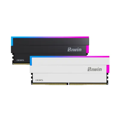 Biwin Black Opal DW100 DDR5 RGB RAM 記憶體 (黑/白) 6000Mhz 32GB (16GB X2) - 黑色