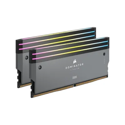 Corsair DOMINATOR TITANIUM RGB  DDR5 記憶體 6000MT/s 32 / 64GB Intel XMP /  AMD Expo - 32GB (16GB x2) / 銀色