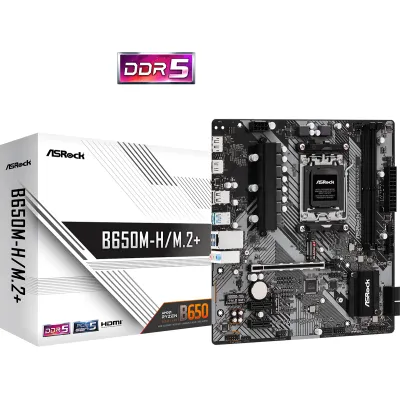 ASRock 華擎 B650M-H//M.2+ ATX 主機板 (DDR5)