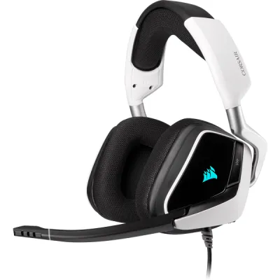 Corsair VOID RGB ELITE USB Premium Gaming Headset with 7.1 Surround Sound — Carbon - 白色