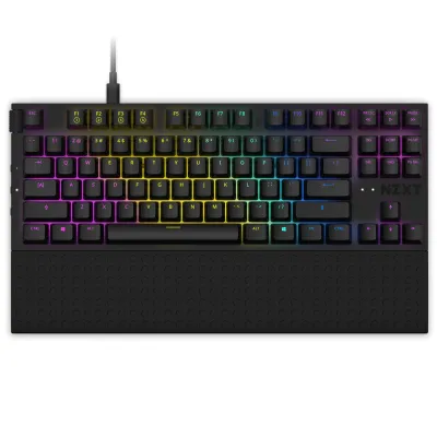 NZXT Function Tenkeyless Mechanical Keyboard (紅軸) - 黑色