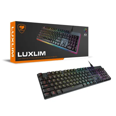 Cougar LUXLIM Red Low Profile Optical-Mechanical Red Switch Keyboard