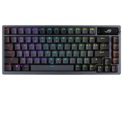 ASUS ROG Azoth NX 2.4 GHz SpeedNova OLED PBT 75% 無線機械自組遊戲鍵盤 - 茶軸