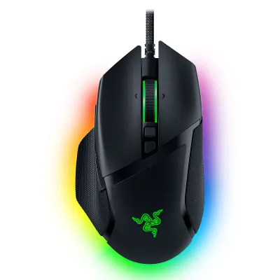 Razer Basilisk V3 Pro 人體工學無線遊戲滑鼠 (黑/白) - 黑色