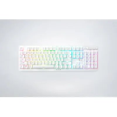 Razer DeathStalker V2 Pro - 無線矮軸光學鍵盤 (Clicky 紫軸) -白色