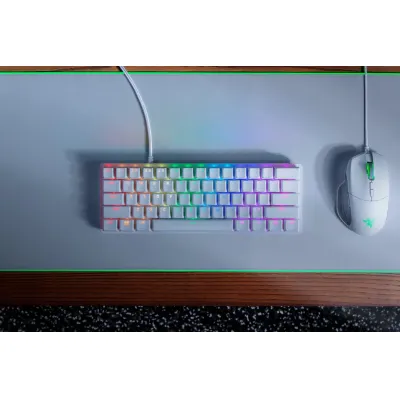 Razer Huntsman Mini - Clicky Optical Switch - US - Mercury 電競遊戲鍵盤