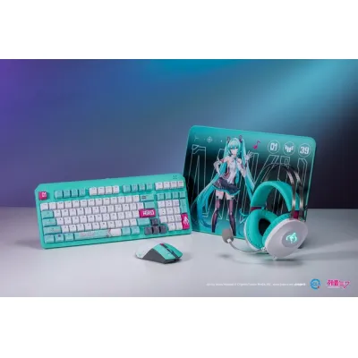 ASUS MIKU 初音未來TUF GAMING X HATSUNE MIKU初音未來 鍵盤 / 滑鼠 / 耳機 / 鼠墊 套裝 - 青