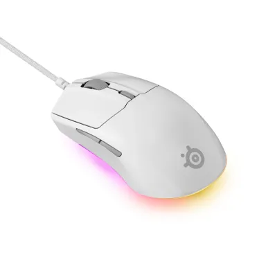 SteelSeries Rival 3 Gen2 RGB 遊戲滑鼠 - 白色