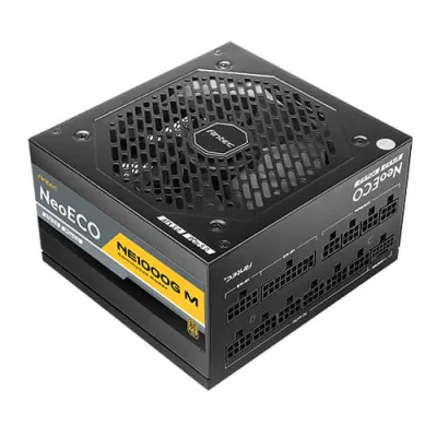 Antec NE1000G M ATX3.0 1000w 80Plus Gold Modular 主機電源 (黑/白) - 黑色