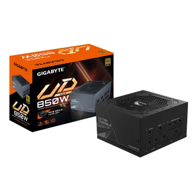 GIGABYTE 技嘉 UD850GM PG5 850W 80Plus Gold 金牌 全模組 主機電源 (10年保) 黑/白 - 黑色