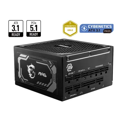 【夏日優惠】MSI MAG A1250GL 1250W 80Plus Gold 金牌 PCIe 5.0 全模組 主機電源