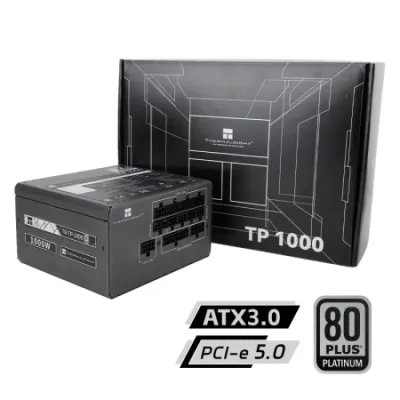 Thermalright TP1000 1000W 80Plus Platinum 白金牌 全模組 主機電源 (五年保用) - 黑色