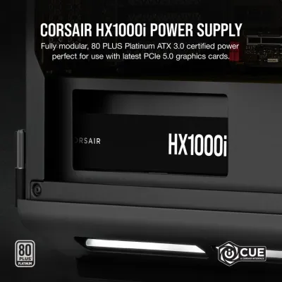CORSAIR HX1000i 1000W 80Plus Platinum Fully Modular 鉑金牌 全模組 主機電源 ATX3.1 PCIE5.1