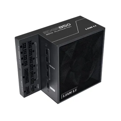 LIAN LI 聯力 EDGE 850W 80Plus Platinum Fully Modular 鉑金牌 全模組 主機電源 黑/白 ATX3.1 - 黑色
