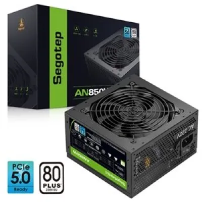 Segotep AN850W 850W 80Plus White 白牌 主機電源 黑/白 - 黑色