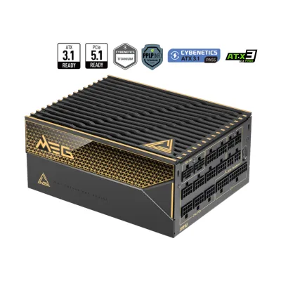 MSI MEG Ai1600T PCIE5 1600W 80Plus Titanium 鈦金牌 全模組 主機電源 (10年保)