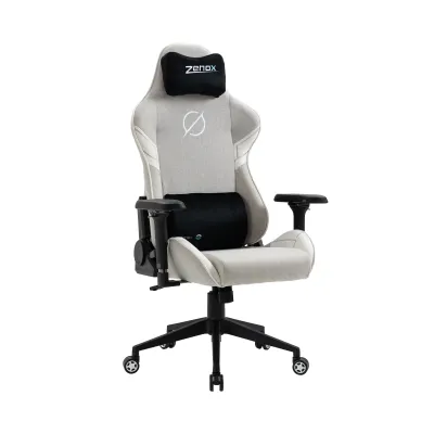Zenox Saturn-MK2 Gaming Chair (Fabric/Light Grey)