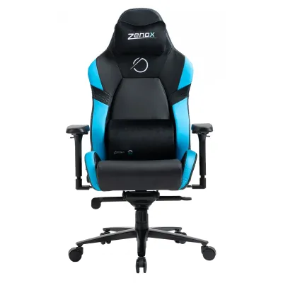 Zenox Jupiter-MK2 Gaming Chair (Leather/Sky Blue)