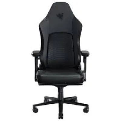 Razer Iskur V2 Gaming Chair with Built-In Lumbar Support 人體工學電競椅 連記憶泡綿頭枕 - 黑色