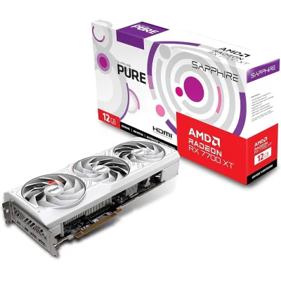 Sapphire GAMING Pure AMD Radeon RX 7700 XT OC 顯示卡 12GB GDDR6 DUAL HDMI / DUAL DP