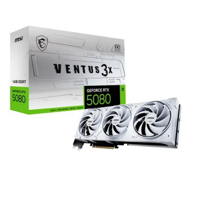 MSI 微星 GeForce RTX 5080 16GB VENTUS 3X OC 白色顯示卡