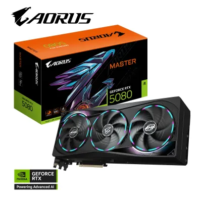 GIGABYTE 技嘉 AORUS GeForce RTX 5080 MASTER 16GB 顯示卡