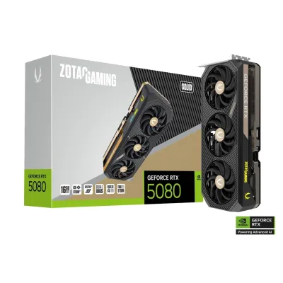 【八週年大激減】ZOTAC GAMING GeForce RTX 5080 SOLID OC 16GB 顯示卡 - 黑色