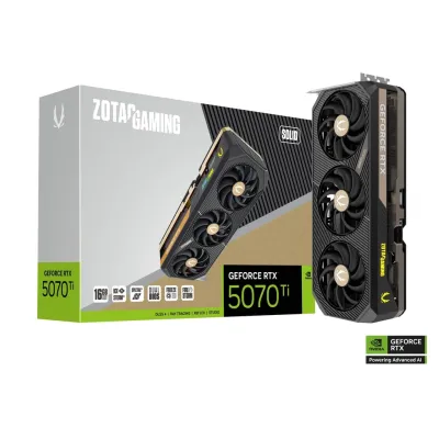 ZOTAC GAMING GeForce RTX 5070 Ti SOLID 16GB 顯示卡