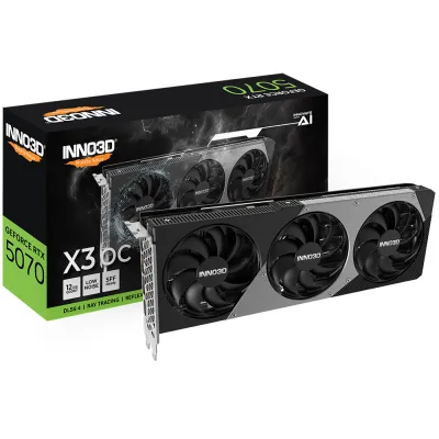 【夏日優惠】INNO3D GeForce RTX 5070 X3 OC 顯示卡 12GB GDDR7