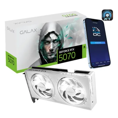 【夏日優惠】GALAX GeForce RTX 5070 1-Click OC White 12G 顯示卡