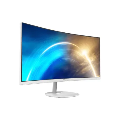MSI 微星 MP341CQW MONITOR 白色專業顯示器 (34 吋 UWQHD 100Hz VA 1500R Curved FreeSync) - 3440 x 1440