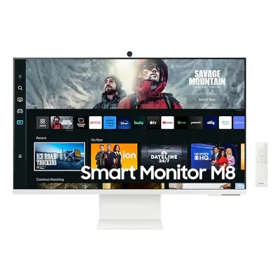 SAMSUNG三星 M8 4K 32"次世代智能顯示器 MONITOR (2023) WHITE (CAMERA AND SPEAKER INCLUDED) LS32CM801UCXXK