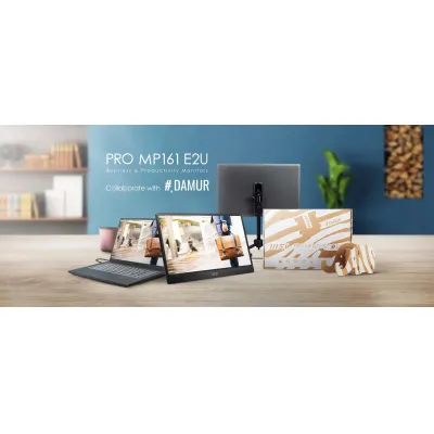 MSI 微星 PRO MP161 E2/E2U MONITOR 便攜顯示器 15.6吋 平面FHD IPS Type-C mini HDMI - (#DAMUR聯乘合作)MSI 微星 PRO MP161 E2U 升級回收包裝
