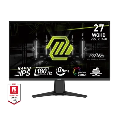【八週年大激減】MSI 微星 MAG 275QF 電競顯示器 (27 吋 / WQHD / 0.5ms 180Hz / RAPID IPS / Adaptive-Sync ) - 2560 x 1440