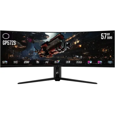 Cooler Master GP57ZS 曲面電競顯示器 57" 4K UHD 120Hz MiniLED VA 內置喇叭 90w TypeC - 7680 x 2160