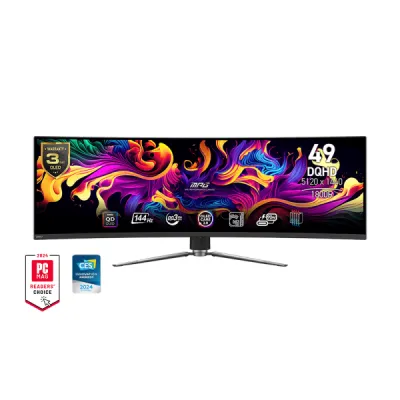 MSI 微星 MPG MPG491CQPX QD-OLED MONITOR 曲面電競顯示器 49" DQHD 240Hz OLED Curved 1800R - 5120x1440