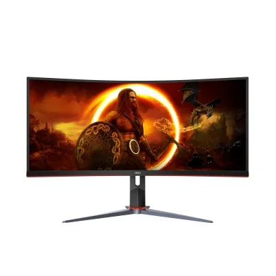 AOC AGON CU34G2XP 34" WQHD VA 180Hz 1ms Curved Gaming Monitor 曲面電競螢幕  21:9 HDR 400