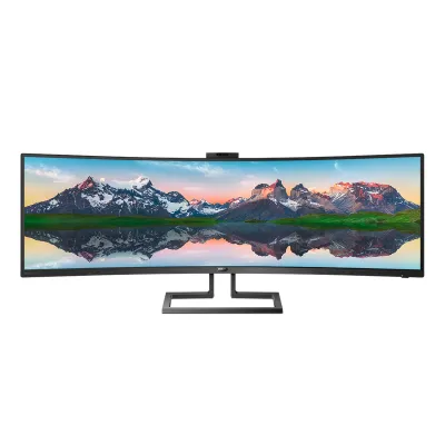 Philips 499P9H1 49" 5K QHD VA 70Hz 1800R 曲面顯示器 內置喇叭 KVM HDR400 USB-C Webcam
