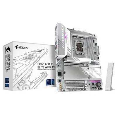 GIGABYTE 技嘉 B860 AORUS ELITE WIFI7 ICE ATX 白色主機板