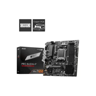 MSI 微星 PRO B650M-P MATX 白色主機板 (DDR5)