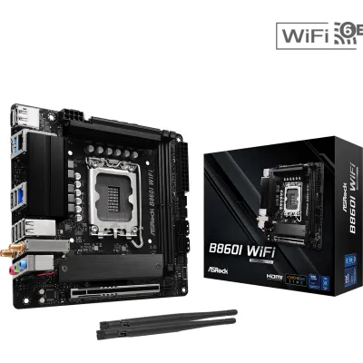 ASRock 華擎 B860I WiFi ITX 白色主機板