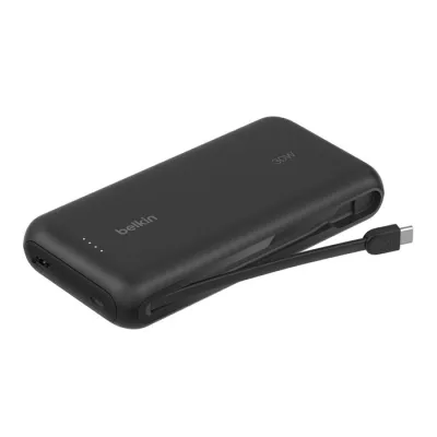 Belkin Boost Charge 20000mAh 便攜式行動電源 內置 USB-C線 - Black