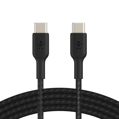 Belkin Boost Charge USB-C 至 USB-C 240W 編織充電線 - 黑色 / 1M