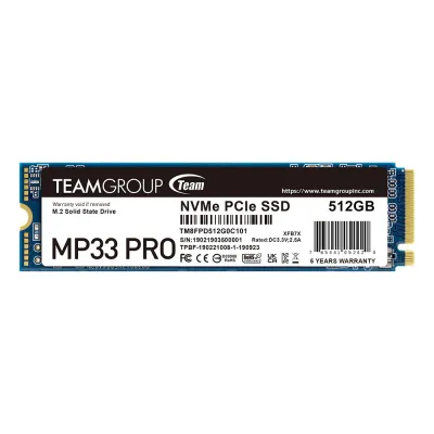 TEAMGROUP MP33 PRO M.2 PCIe NVMe Gen3x4 SSD - 512GB