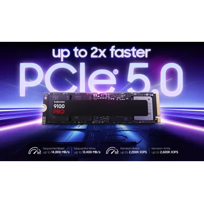 【八週年大激減】Samsung 9100 PRO PCIe 5.0 NVMe M.2 SSD 固態硬碟 (13300 MB/s) 不含散熱片 - 1TB / 不含散熱片