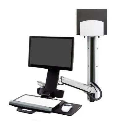 Ergotron StyleView Sit-Stand Combo System - 黑色