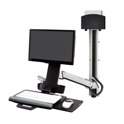 Ergotron 45-273-026 StyleView Sit-Stand Combo System - Polished