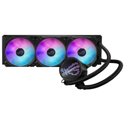 【高階專用】ASUS ROG RYUO III 360 ARGB 水冷散熱器 (Black/White) - 黑色