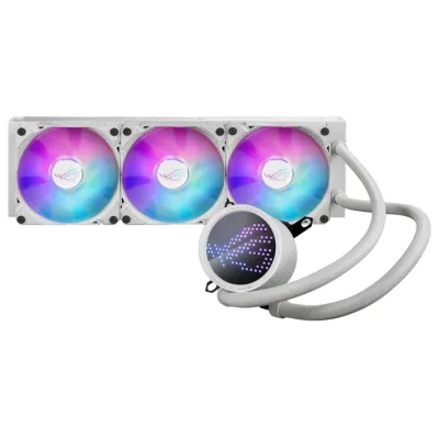 【高階專用】ASUS ROG RYUO III 360 ARGB 水冷散熱器 (Black/White) - 白色